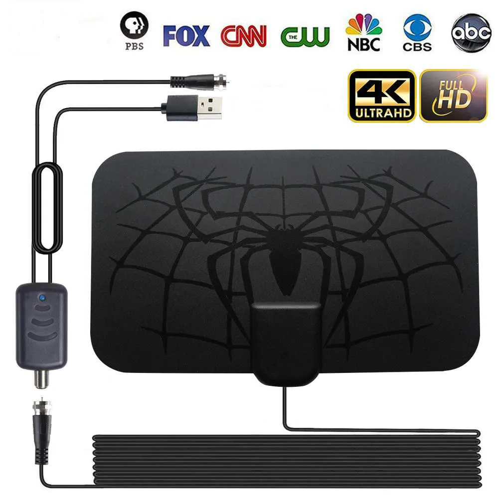 Digitale Antena Voor Tv Antenne Indoor 1500 Miglia Hdtv Antenne Schotel Ontvanger Freeview 1080P Dvb-T2 Satellietsc