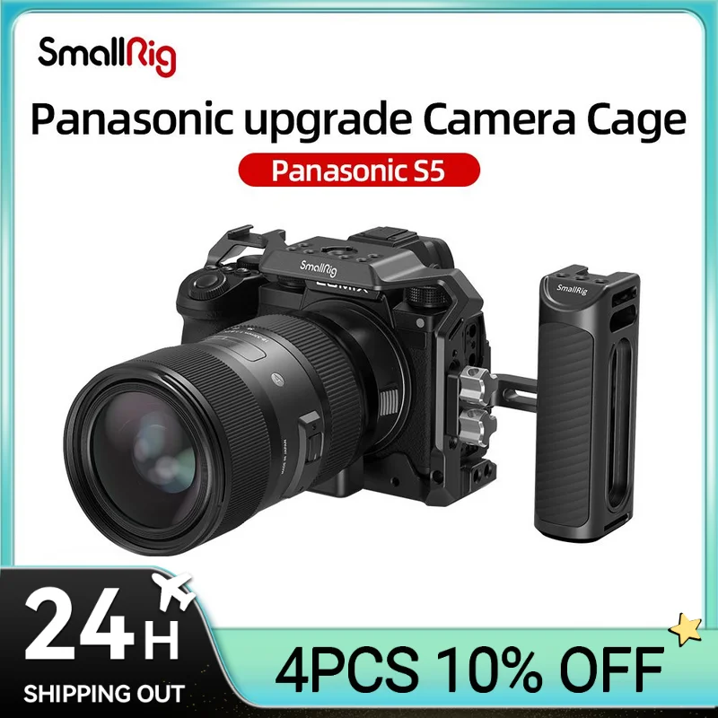 Smallrig Camera Cage Video Film Movie Making Stabilizzatore 1/4 "Vite Cold Shoe Mount Dslr Camera Rig Per Panasonic S5 Camera 2983