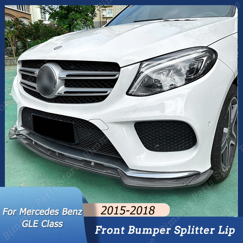Per Mercedes Benz Gle Class W166 Gle Coupe C292 2015 2016-2018 Amg Paraurti Anteriore Spoiler Diffusore Splitter Body Kit Trim