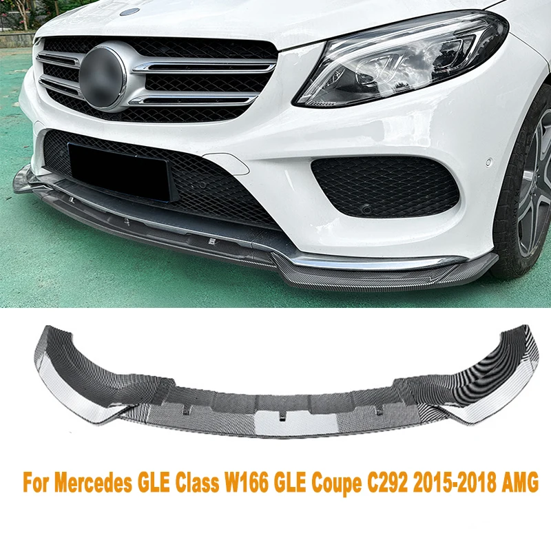 Paraurti Anteriore Lip Splitter Diffusore Body Kit Spoiler Paraurti Accessori Per Mercedes Gle Class W166 Gle Coupe C292 2015-2018 Amg