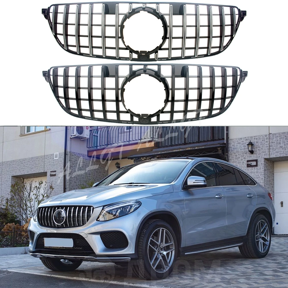 Front Racing Grill Bumper Sports Grilles For Mercedes Benz Gle Coupe C292 2015 2016 2017 2018 2019 Gt