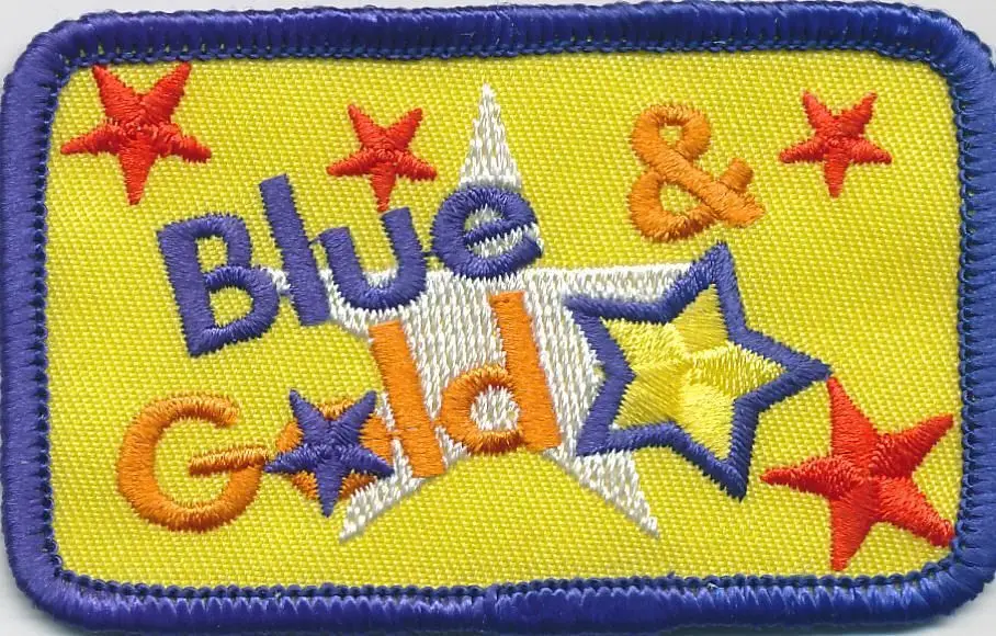 Boy Club Blue & Gold Cerimonia Fun Patch Crests Badge Scout Guide Party