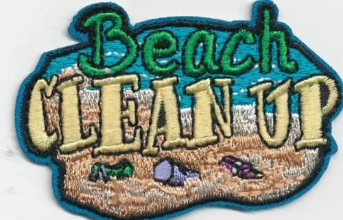 Ragazza Ragazzo Cub Spiaggia Ripulire Costiera Pick Divertimento Patch Creste Distintivi Scout Guida