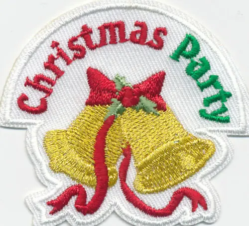 Boy Girl Cub Festa Di Natale Campane D'Oro Divertimento Patch Creste Distintivi Scout Guide