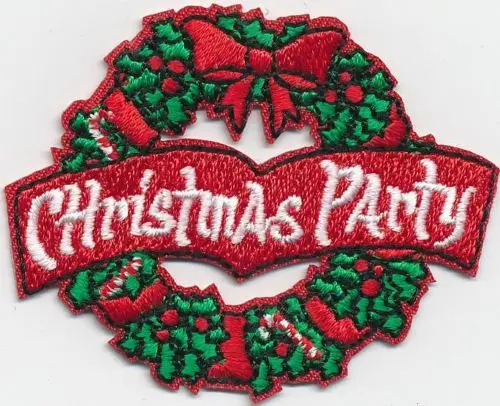Ragazza Ragazzo Cub Festa Di Natale Corona Di Divertimento Patch Creste Distintivi Scout Guida