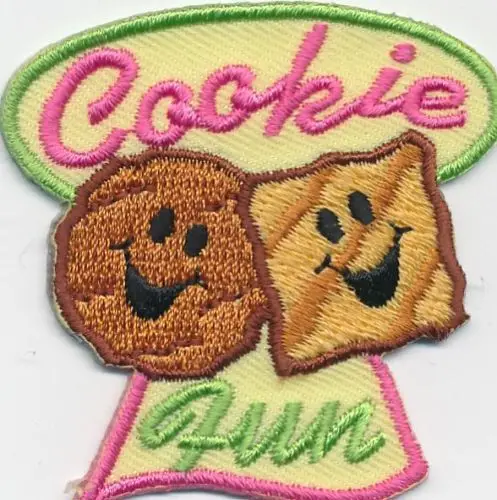Ragazza Ragazzo Cub Cookie Fun Vendita Biscotti Divertimento Patch Creste Distintivi Scout Guida Del Partito