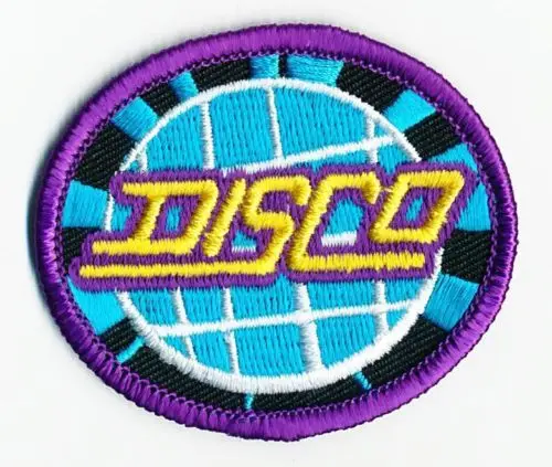 Ragazza Ragazzo Cub Disco Dance Party Fun Patch Creste Distintivo Scout Guida '70 Groovy