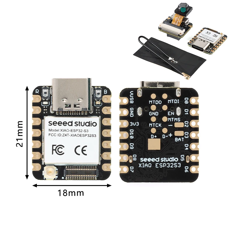 Seeed Studio Xiao Esp32S3 Sense Development Board Module Seeeduino Esp32-S3 2.4G Wifi Ble Mesh 5.0 Ov2640 Camera Pcb Per Arduino