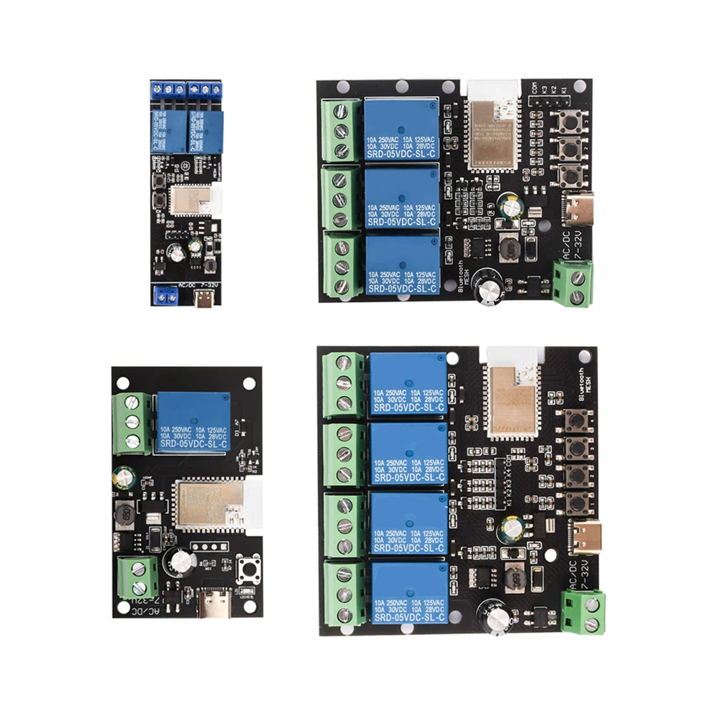 1/2/3/4 Canali Ac/Dc 7V ~ 32V Mesh Bt Switch Modulo Relè Wireless Wifi Switch Telefono Telecomando Scheda Relè Autobloccante