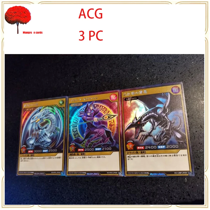 Anime Acg Flash Card Blue-Eyes White Dragon Dark Magician Red-Eyes Black Dragon Carte Da Collezione Regalo Di Compleanno Di Natale