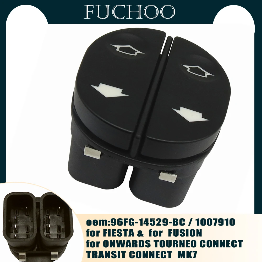 Car Stylingrhd Power Master Pulsante Di Controllo Dell'Interruttore Della Finestra Per Fiesta Fusion Street Ka Puma In Poi Tourneo Connect Muslimah