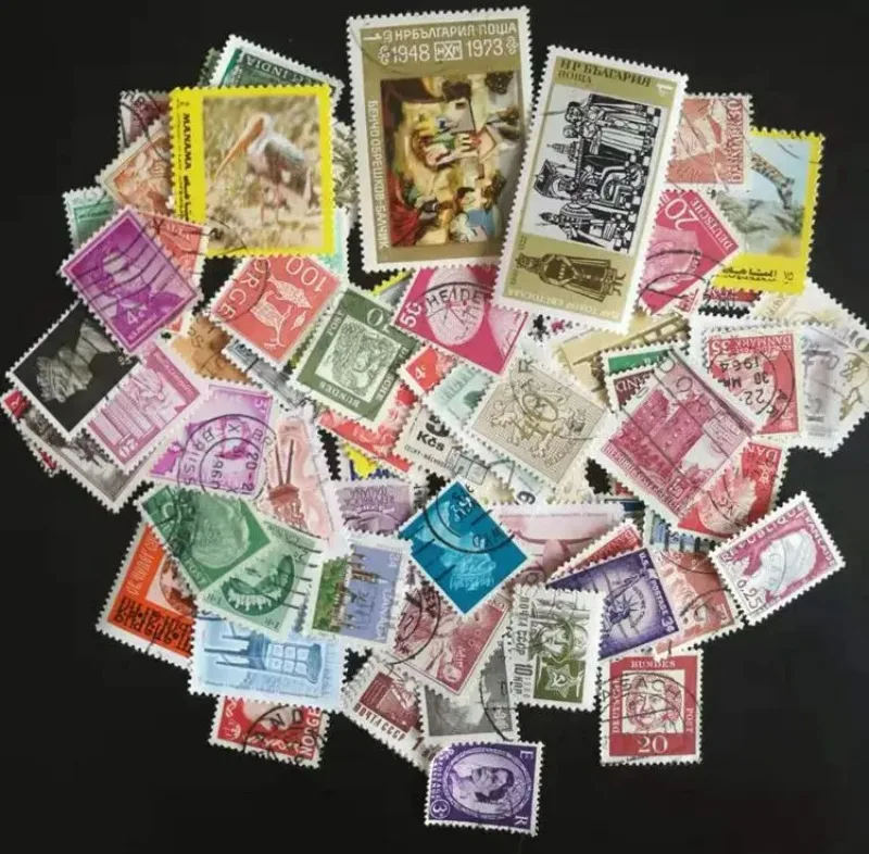 100 Pz/Lotto Francobolli Diversi Dal Mondo, Tutti Di Piccole Dimensioni, Usati Con Timbro Postale, Raccolta In Buone Condizioni, Alta Quaility