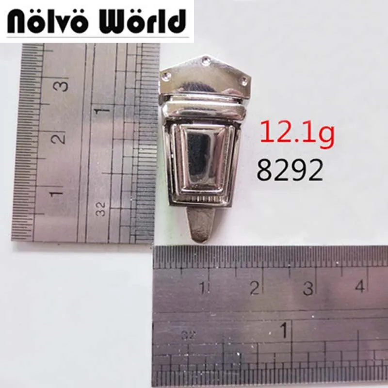 20 Pezzi Tono Argento Piccolo Tunk Lock Borsa Borsa Accessori Borsa Chiusura A Scatto Chiusure Di Chiusura
