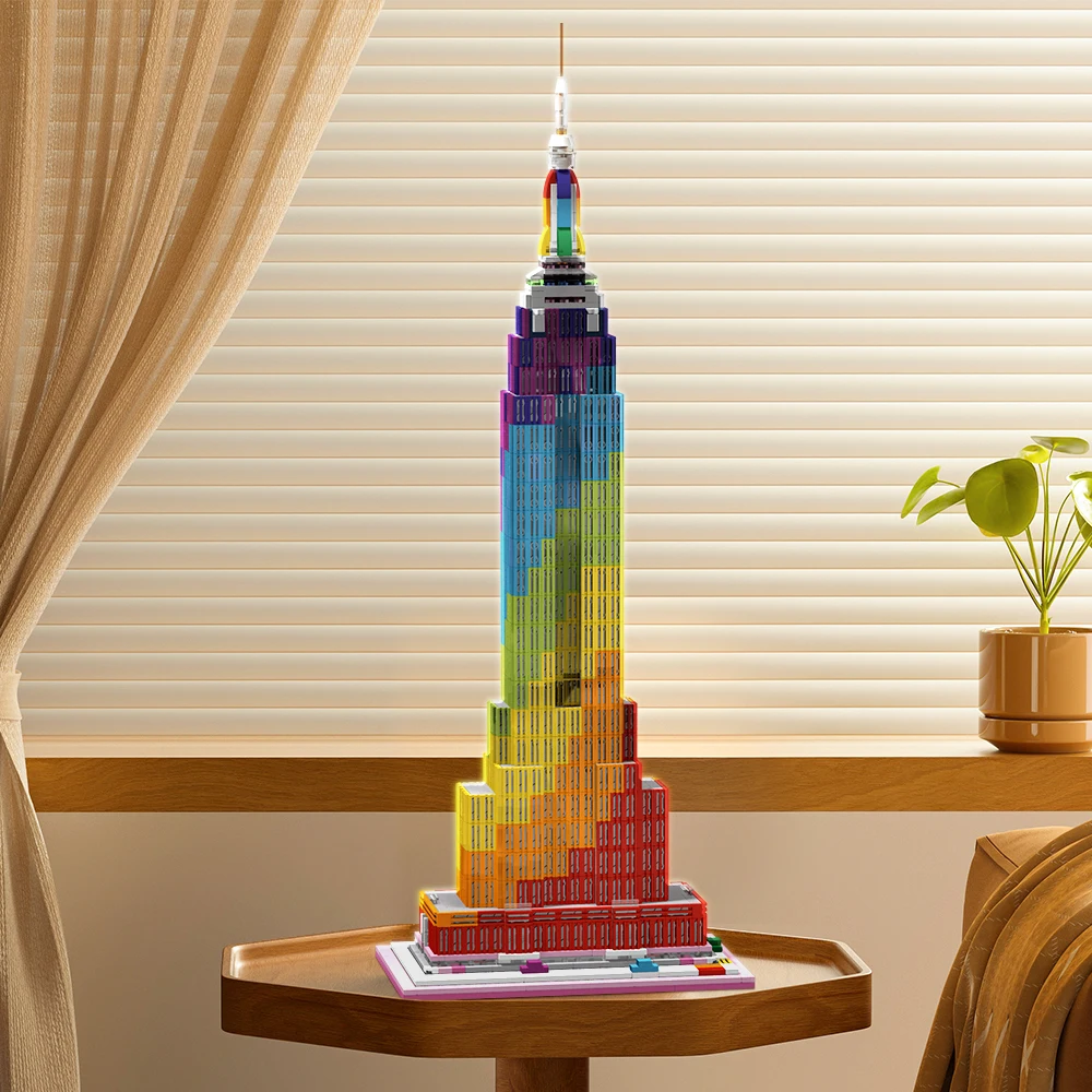 Moc Color Empire Building Fai Da Te Blocks World Architeture Model Miniature Building Blocks For Toy For Kid Birthday Gift
