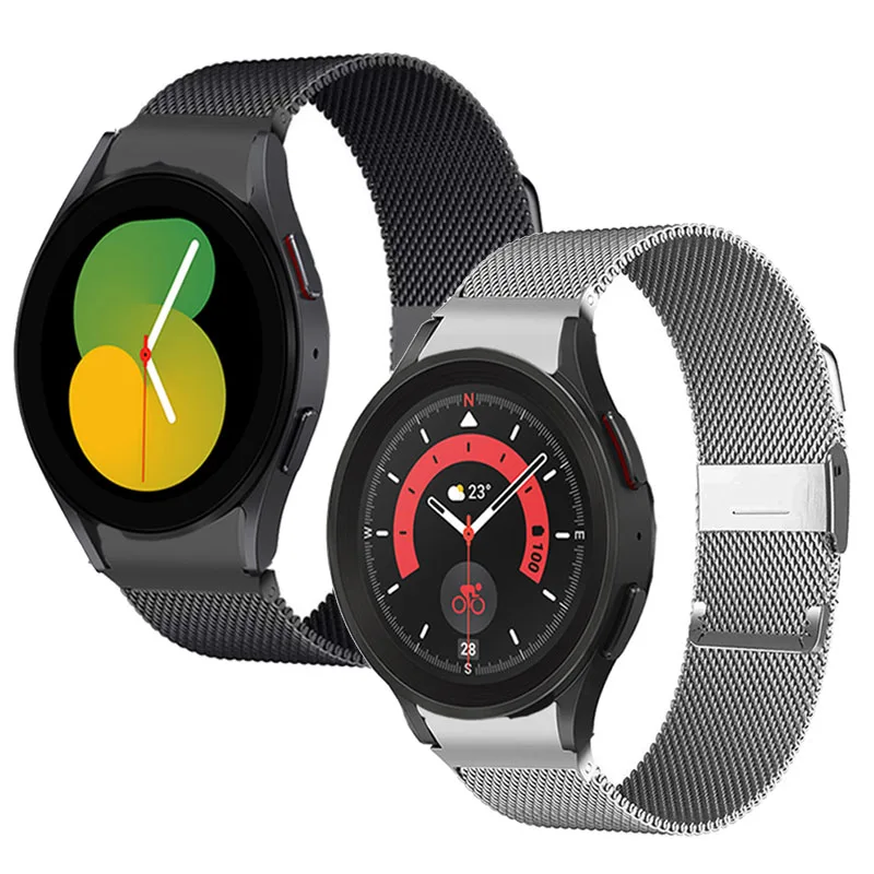 Bracciale Per Samsung Galaxy Watch 5 40Mm/44Mm Cinturino In Acciaio Inossidabile Cinturino Samsung Galaxy Watch 6 44Mm/40Mm Cinturino In Pelle