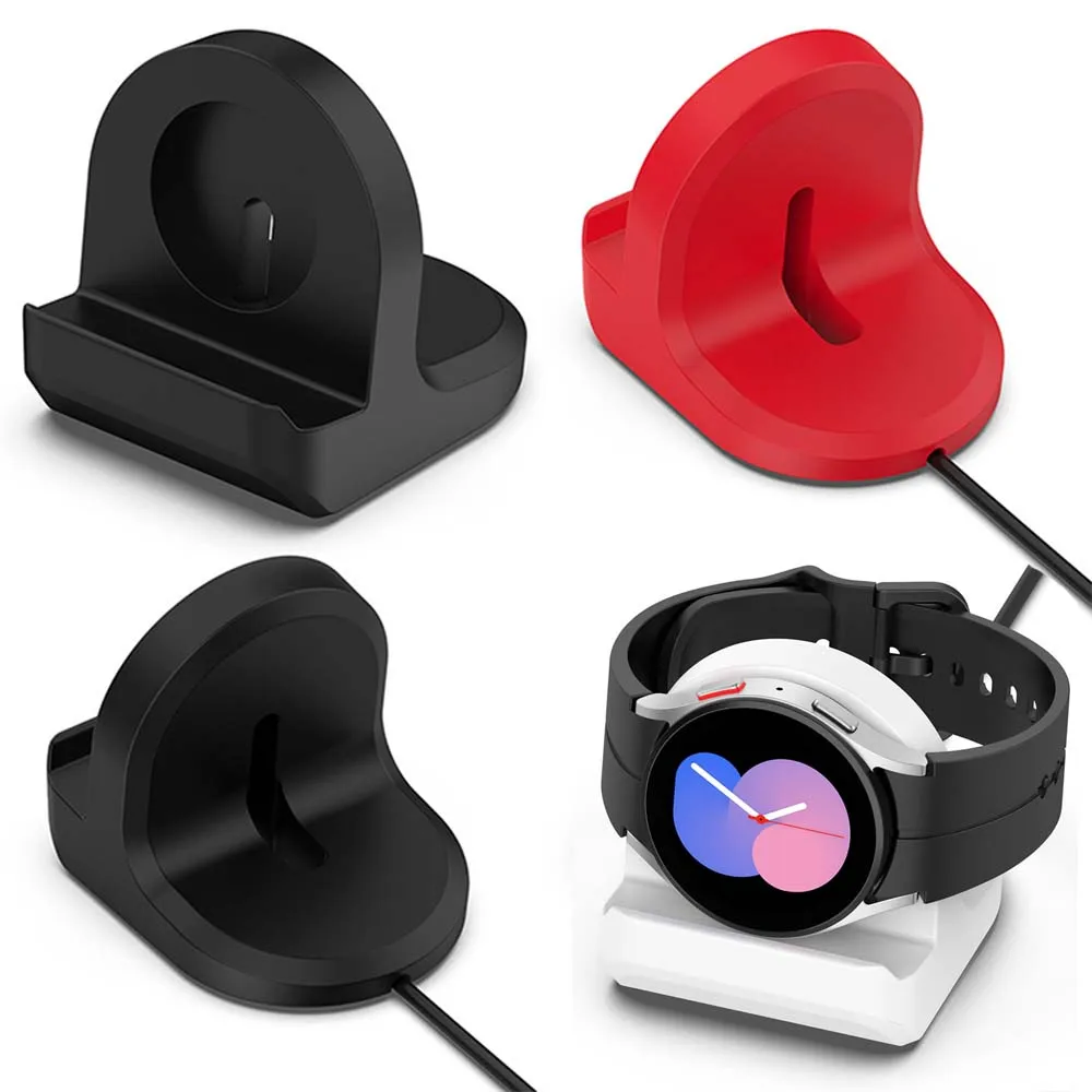Staffa Di Ricarica In Silicone Per Samsung Galaxy Watch 6/Watch 6 Supporto Base Classico Per Samsung Watch 5/5Pro Parti Del Supporto Di Ricarica