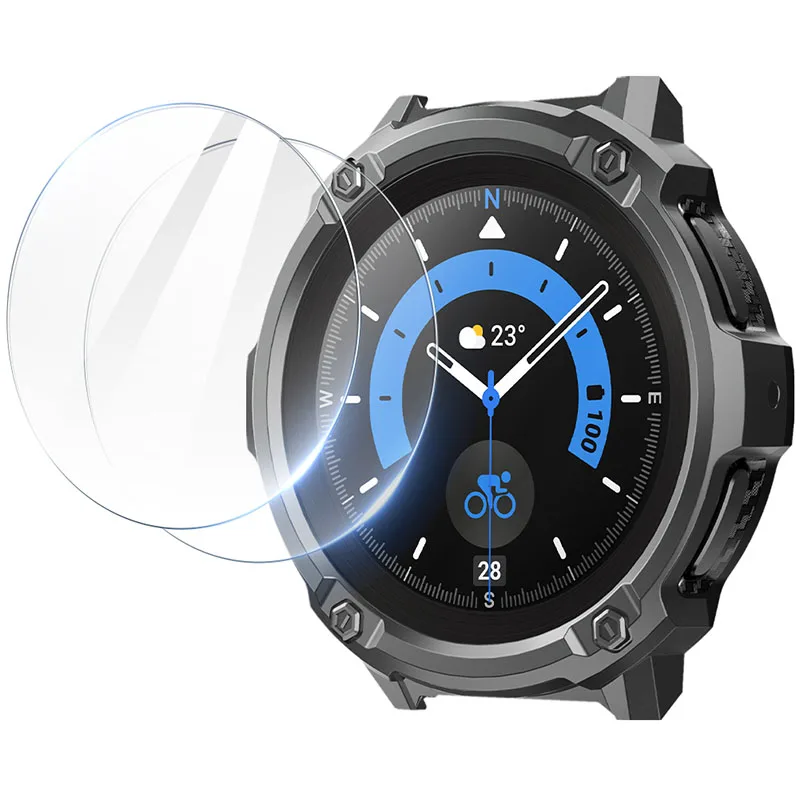 Per Samsung Galaxy Watch 5 Pro Custodia 45Mm (2022) Supcase Custodia Protettiva Robusta Ub Con Pellicola Salvaschermo In Vetro Temperato Da 2 Pezzi