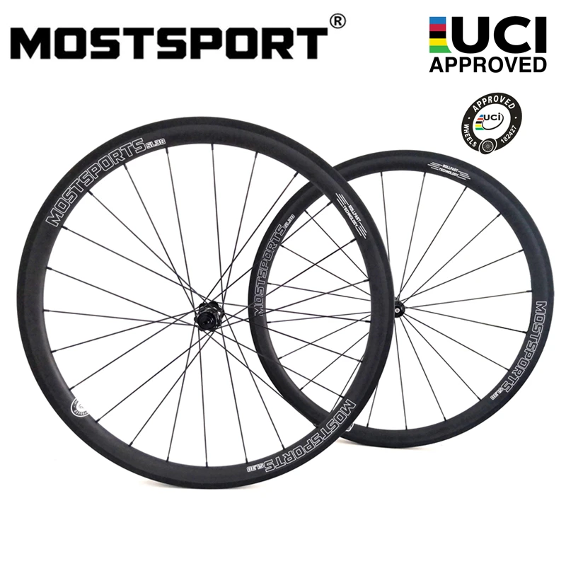 Mostsport 38 Millimetri Ruote In Carbonio Per Copertoncino Con Etero Pull Dt Swiss 350 Mozzi Sapim Cx-Ray Ha Parlato