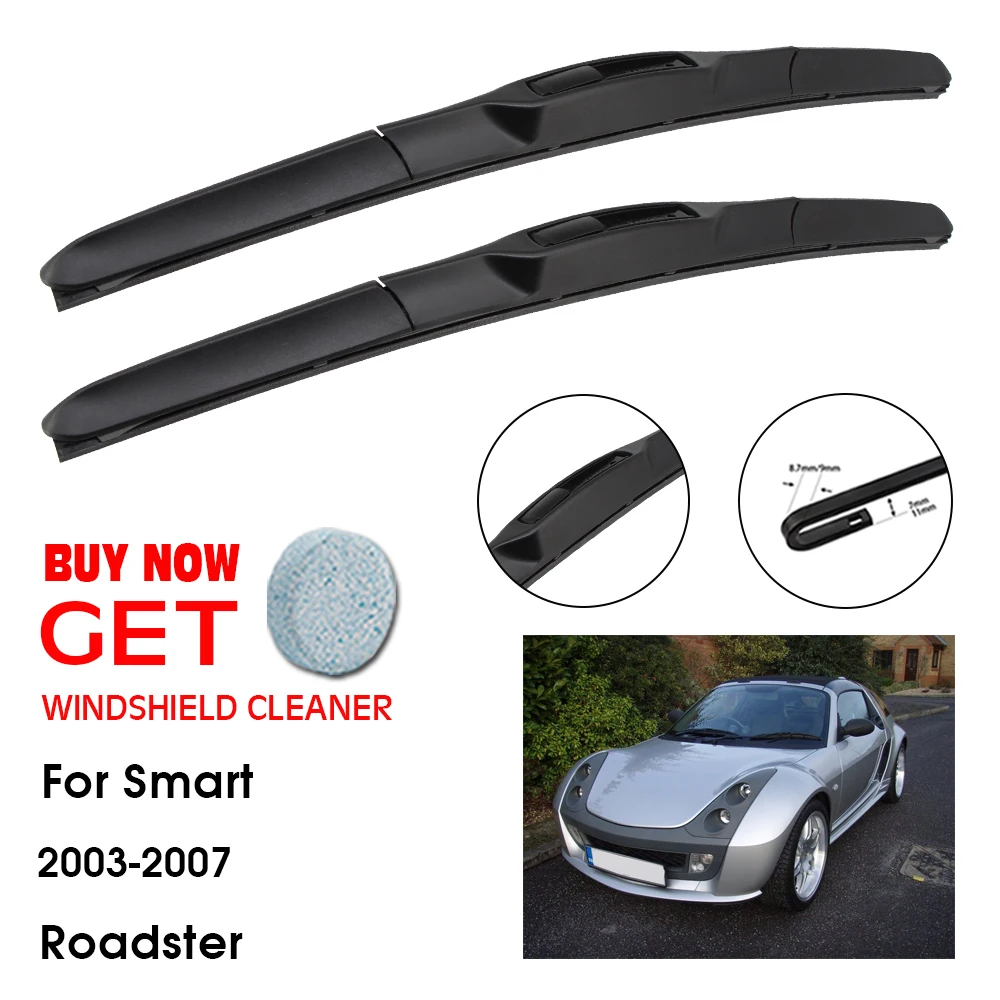 Spazzola Tergicristallo Per Auto Per Smart Roadster 20 "+ 18" 2003-2007 Lavavetri Anteriore Tergicristallo Spazzole Accessori