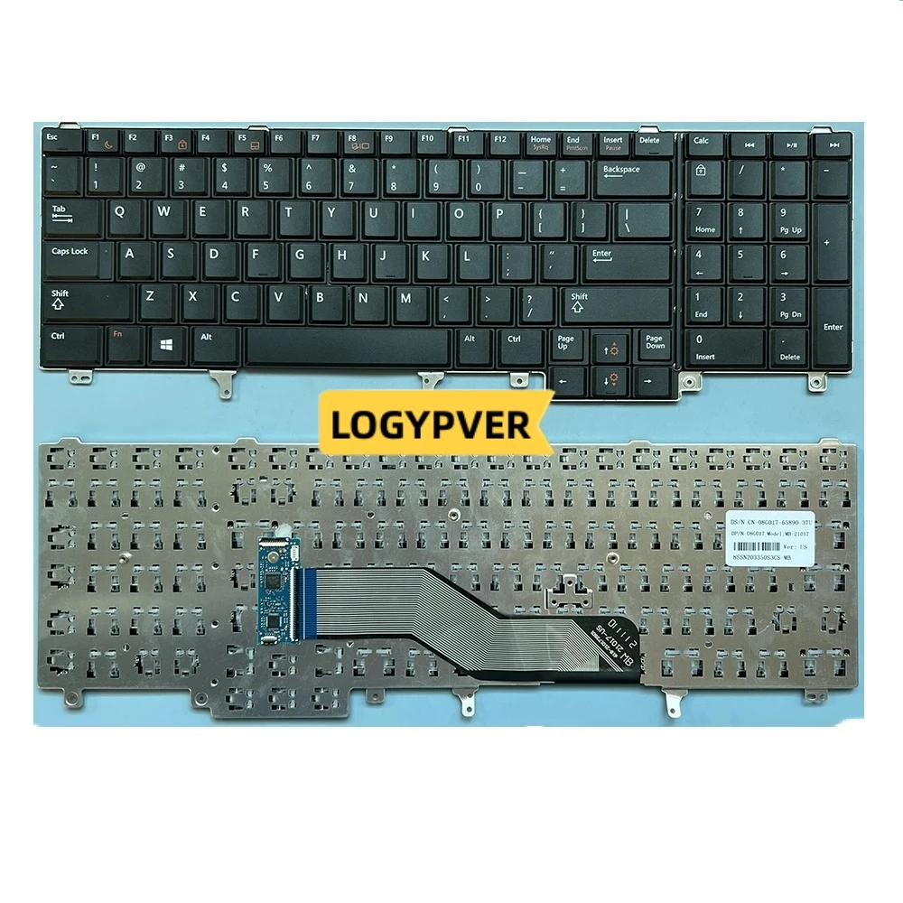 Tastiera Usa Per Laptop Serie Dell Latitude E6520 E6530 E6540 E5520 E5530 Inglese
