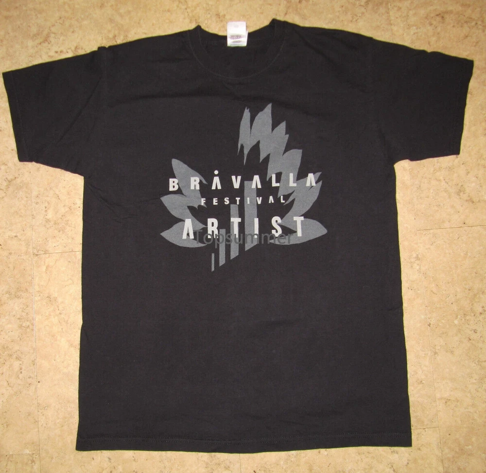 Bravalla Festival Iron Maiden Kanye West Kings Of Leon T-Shirt Da Concerto Taglia S M