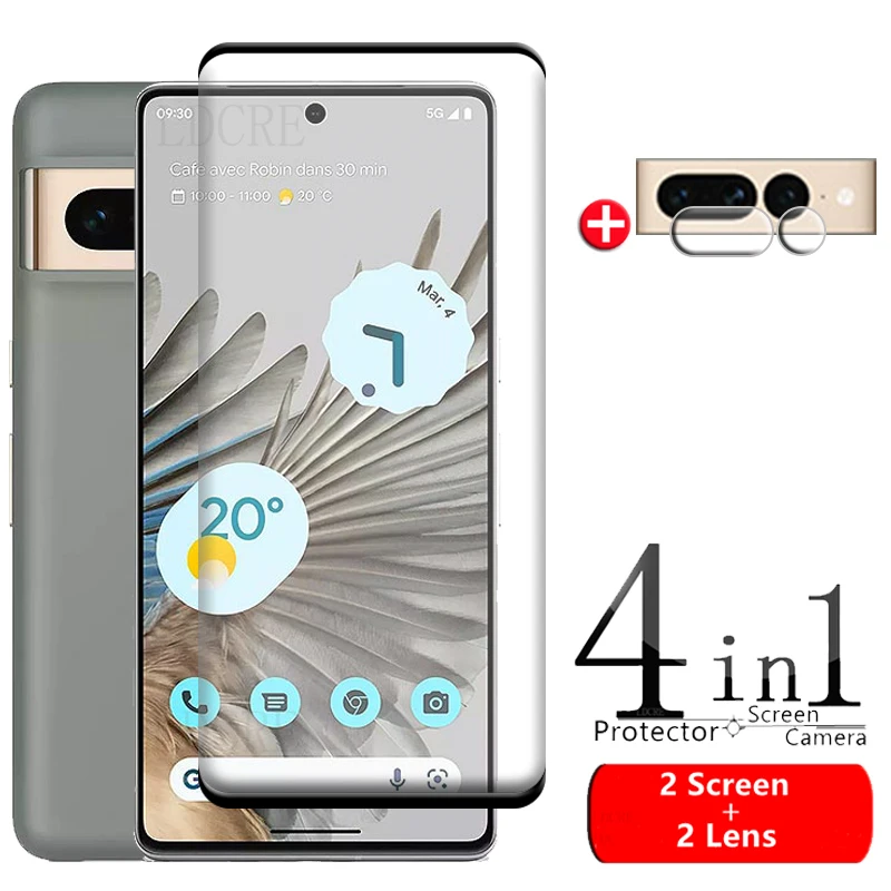 Per Google Pixel 7 Pro Glass Per Google Pixel 7 Pro Vetro Temperato 9H Cover Proteggi Schermo Curvo Per Google Pixel 6 7 Pro Glass