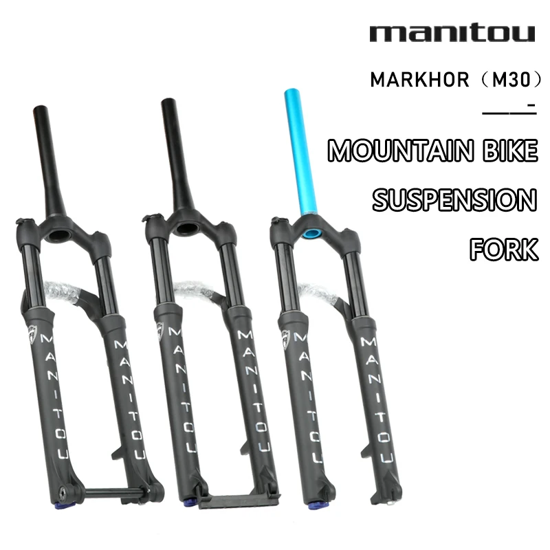 Forcella Per Bici Manitou Markhor 26 27.5 Pollici 29Er Mountain Mtb Sospensione Per Bicicletta Blocco Remoto Per Olio E Gas M30