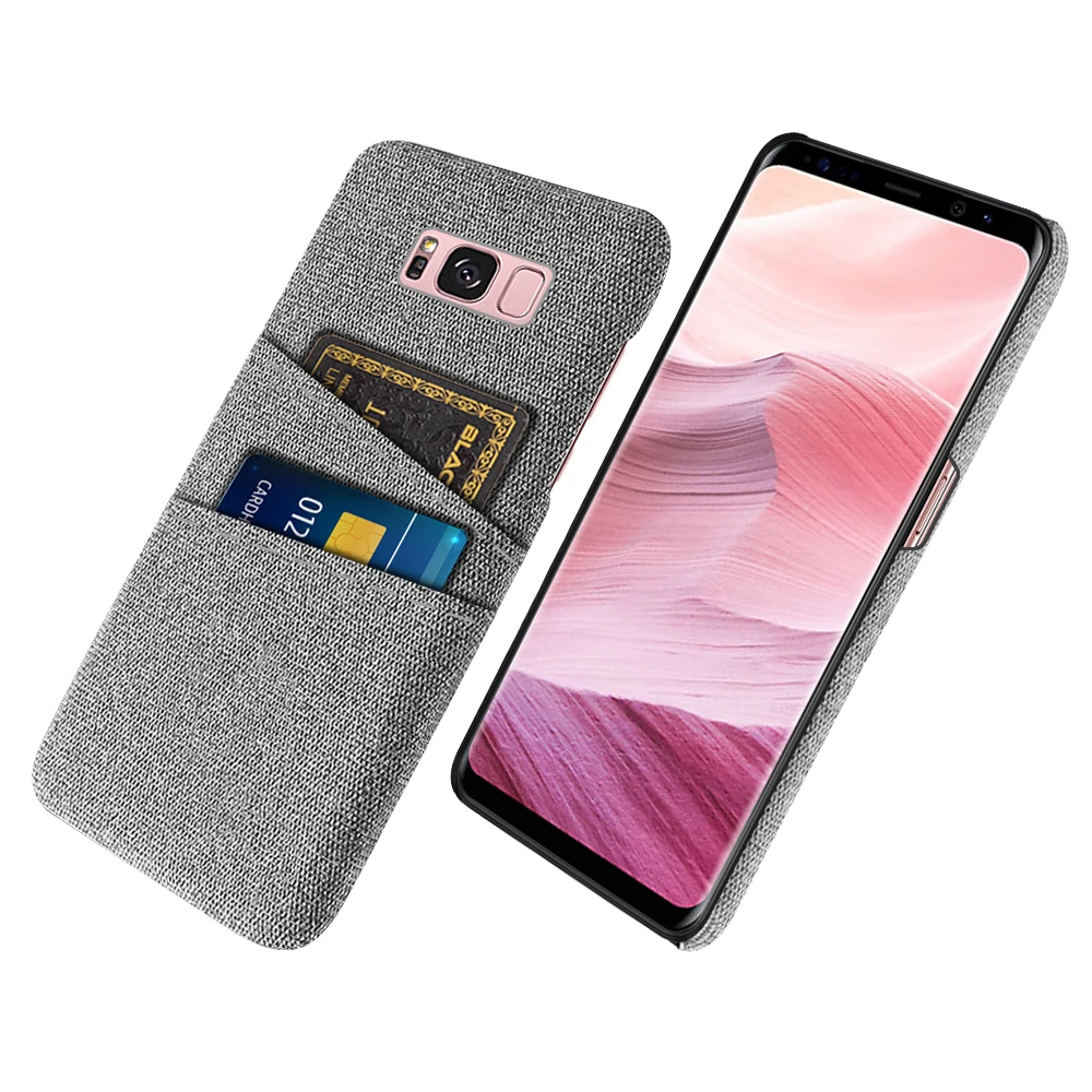 S8 Plus Per Samsung Galaxy S8 Plus/S8 + Cover Business Di Lusso In Tessuto Dual Card Per Samsung S 8/S8 Plus/S8 + Coque Funda