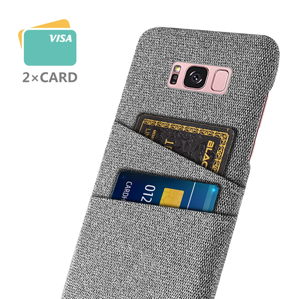 Per Samsung Galaxy S8 S8 Plus S8 + Samsung S 8 S8Plus Custodia In Tessuto Di Lusso Dual Card Cover Per Samsung S8 S 8Plus Coque Capa
