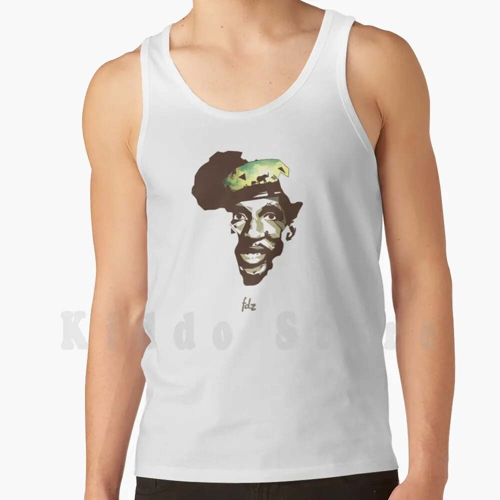 Thomas Sankarafrica Canotte Gilet 100% Cotone Burkina Faso Africa Leader Politic Vector Thomas Sankara Burkina Faso