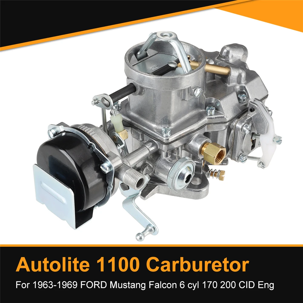Carburatore Autolite 1100 Per Motori 1963 1964 1965 1966 1967 1968 1969 Ford Mustang Falcon 6Cyl 170 200 Cid