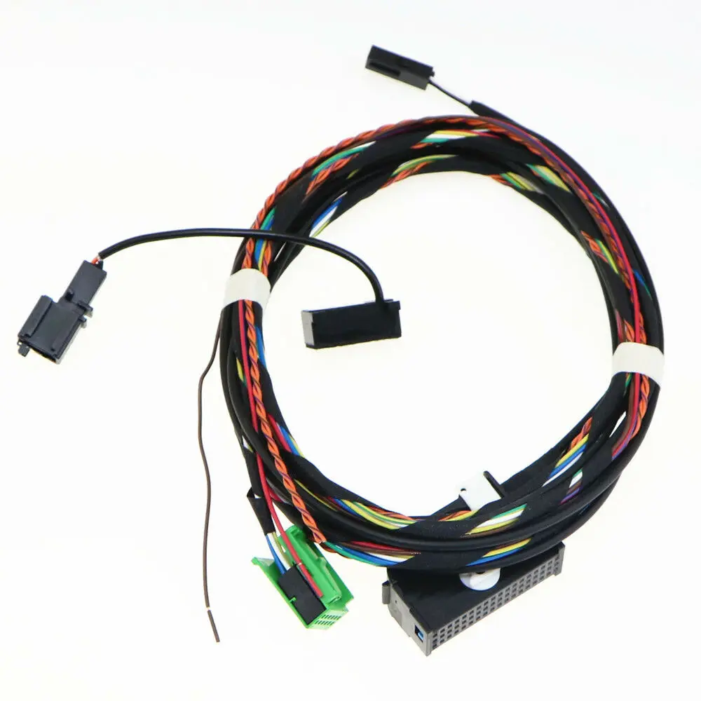 9W2 9W7 Bluetooth Plug Cablaggio Con Kit Microfono Per Vw Passat B6 Golf Mk5 6 Rcd510 Rns510 1K8035730D 8X0035447A