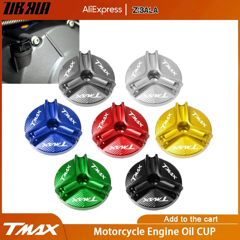 Motorcycle Tmax Engine Oil Filter Cup Plug Cover Screw For Yamaha Tmax500 Tmax530 Tmax 500 530 2008-2018 2015 2016 2017 Parts
