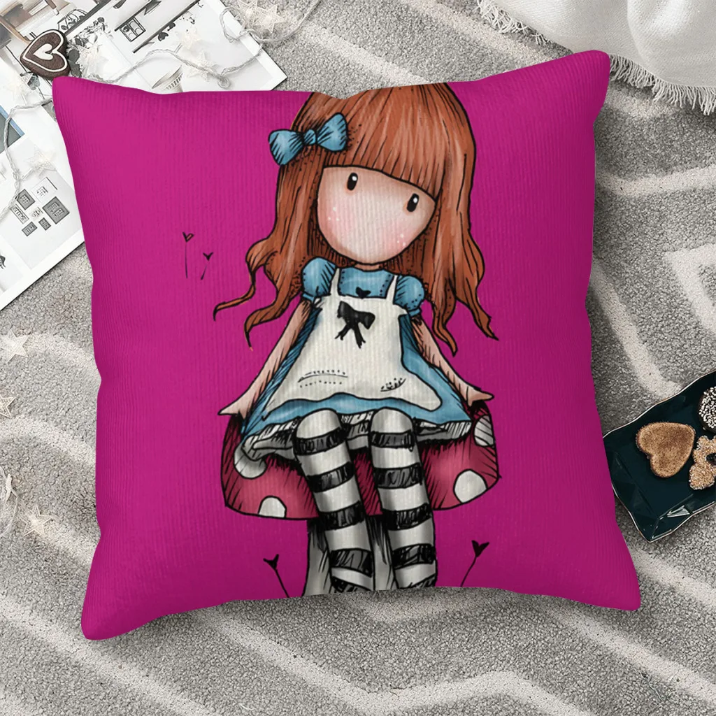 Gorjuss And Funghi Federa Per Cuscino Santoro Gorjuss Girl Zaino Cuscini Copre Decorazioni Per Sedie Kawaii Stampate Fai Da Te