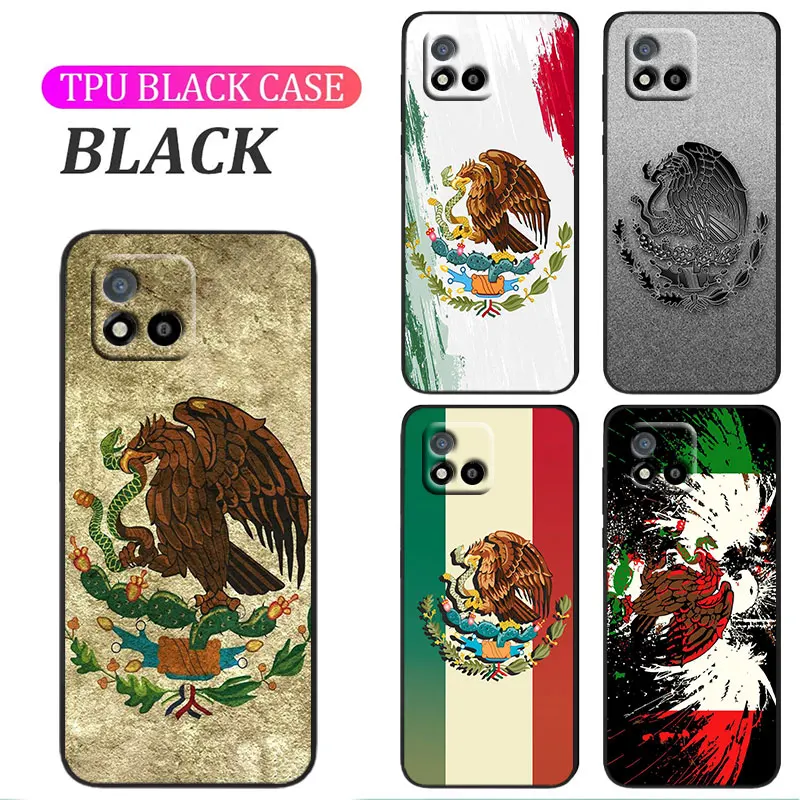 Messico Mexican Eagle Flag Cover Per Oppo A74 A72 A53 Reno 7 6 5 4 2 Trova X3 X2 Z Lite Neo Pro Plus Se Custodia Per Telefono Nera