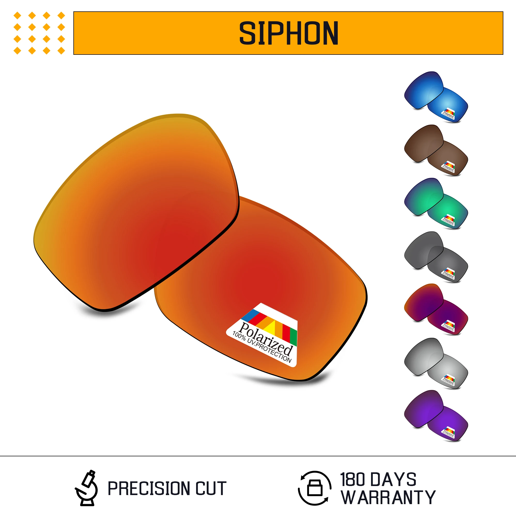 Lenti Di Ricambio Polarizzate Bwake Per-Montatura Per Occhiali Da Sole Oakley Siphon Oo9429-Opzioni Multiple