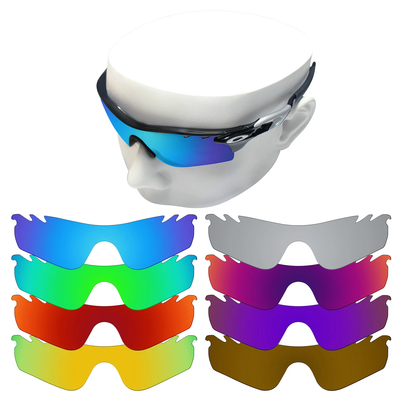 Lenti Di Ricambio Polarizzate Oowlit Per-Oakley Radarlock Path Occhiali Da Sole Ventilati