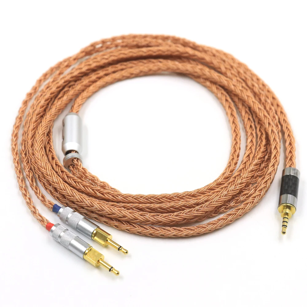Bilancia In Rame 3.5 Xlr 4.4 Maschio A Doppio 2.5Mm 16 Core Cavo Per Auricolari Per Cuffie Cavo Hifi Per Hd 700 Sennheiser Hd700 Nw Zx300