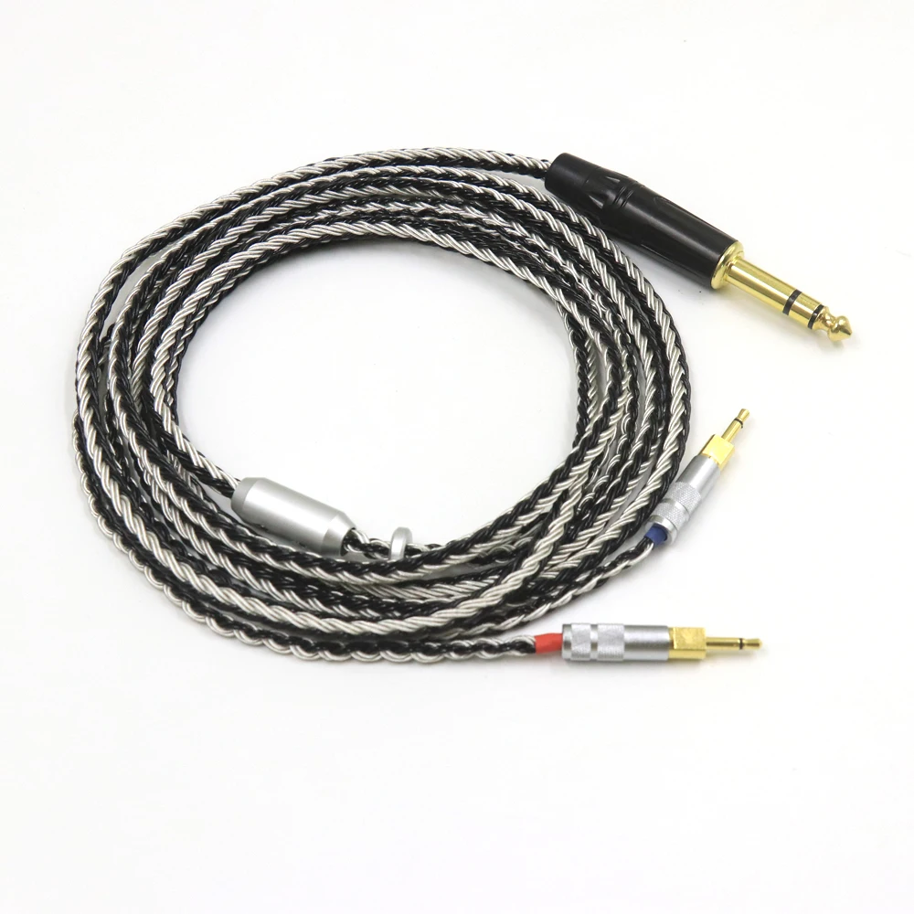 Aggiornamento Balance 3.5 Xlr 4.4 Maschio A Doppio 2.5Mm 16 Core Cavo Auricolare Per Cuffie Hifi Cabl Per Hd 700 Sennheiser Hd700 Nw Zx300