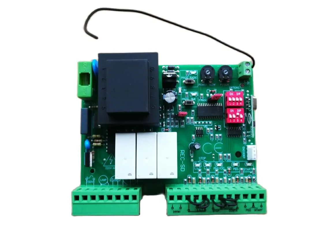 Scheda Elettronica Del Circuito Del Controller Del Motore Del Cancello Per L'Apertura Del Cancello Scorrevole 220V Ac Modello 433.92Mhz