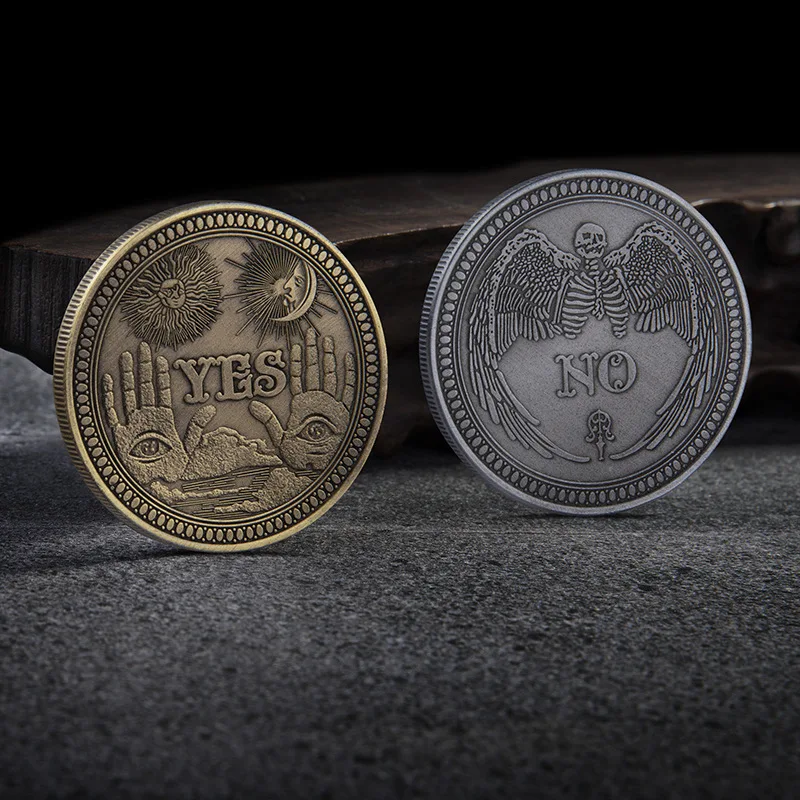 Oysdone Sì No Choice Maker Coin Souvenir Coins La Scelta Metal Collection Choice Maker Double Sided Lucky Choice Coin