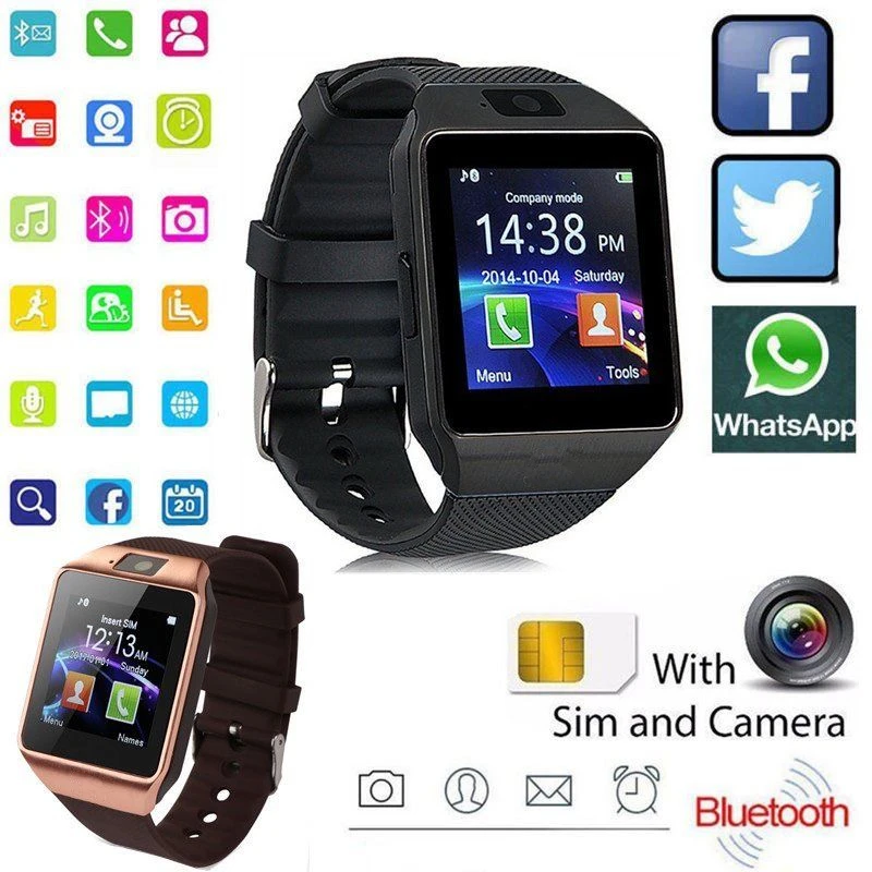 Digitane Touch Screen Smart Horloge Armband Camera Bluetooth Horloge Sim-Kaart Smartwatch Ios Telefoni Android Ondersteuning