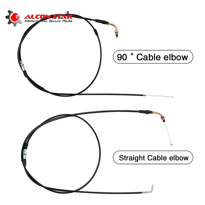 Alconstar- Motorcycle Throttle Cable Scooter Accelerator Cables Gy6 Engine 50Cc 125Cc 150Cc 90° Straight Elbow Throttle Cable