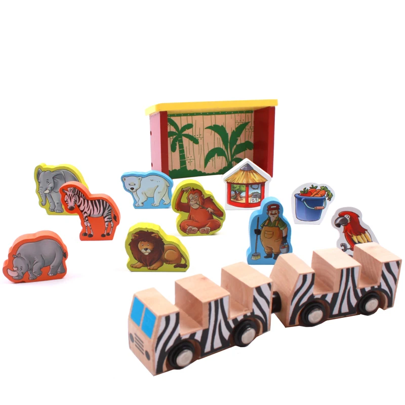Spedizione Gratuita Toys Boy Animal Transport Train Rest Station Compatibile Con Train Track Accessori Per Giocattoli Da Pista Per Bambini S14
