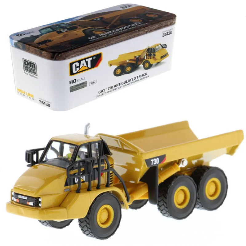 Scala 1/87 Cat 730 Autocarro Con Cassone Ribaltabile Articolato Veicolo In Lega Di Trasporto Simulato Pressofuso 85130 Per Collezione Regalo Modello G