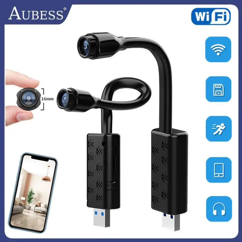 Telecamera Wifi Survalance Con Visione Notturna Usb Joint Sd Card Cloud Storage Allarme Remoto Portatile Protezione Di Sicurezza Smart Home