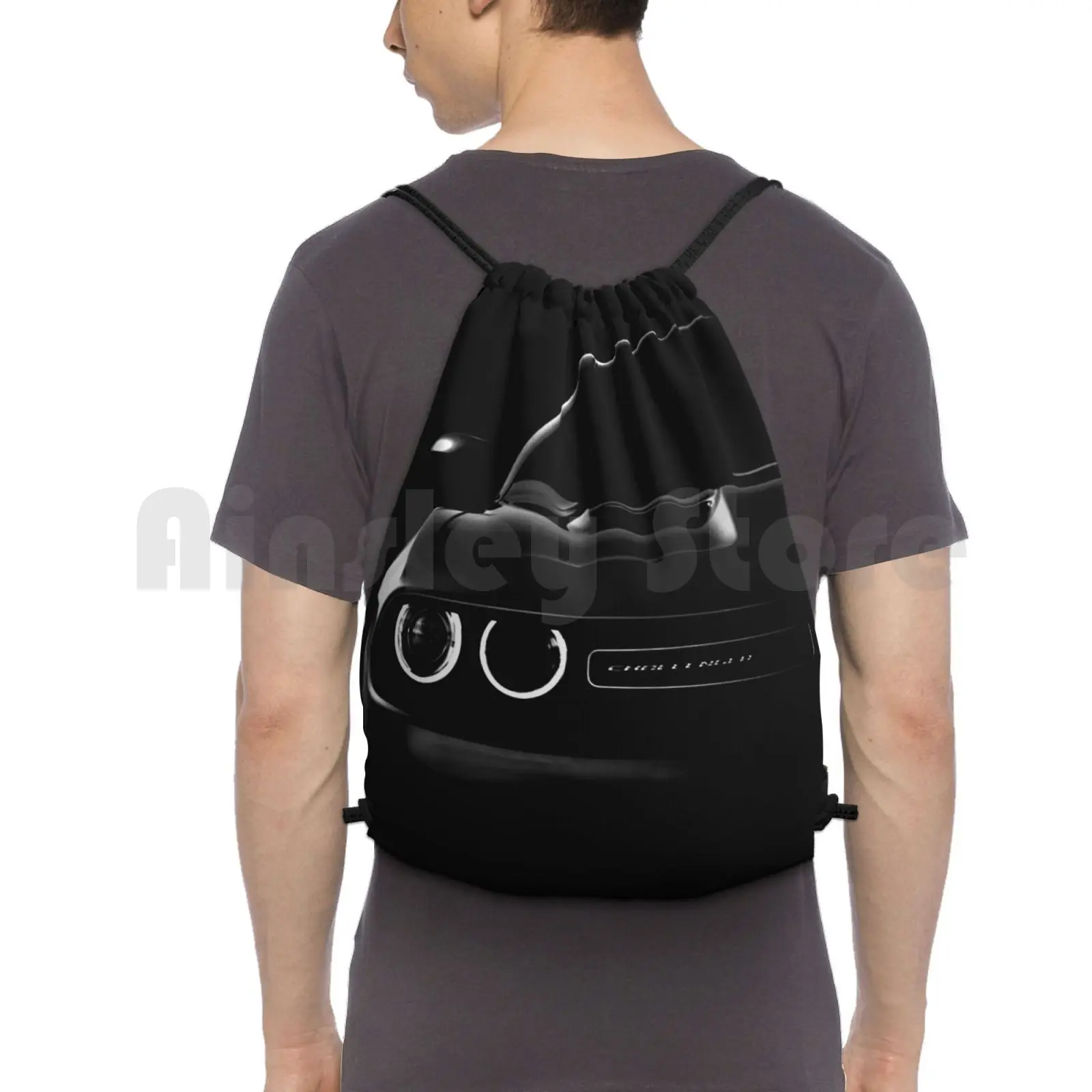 Challenger 2015, Zaino Per Camicia Nera Borse Con Coulisse Borsa Da Palestra Impermeabile Challenger Car Challenger Hot Rod Viper Classic