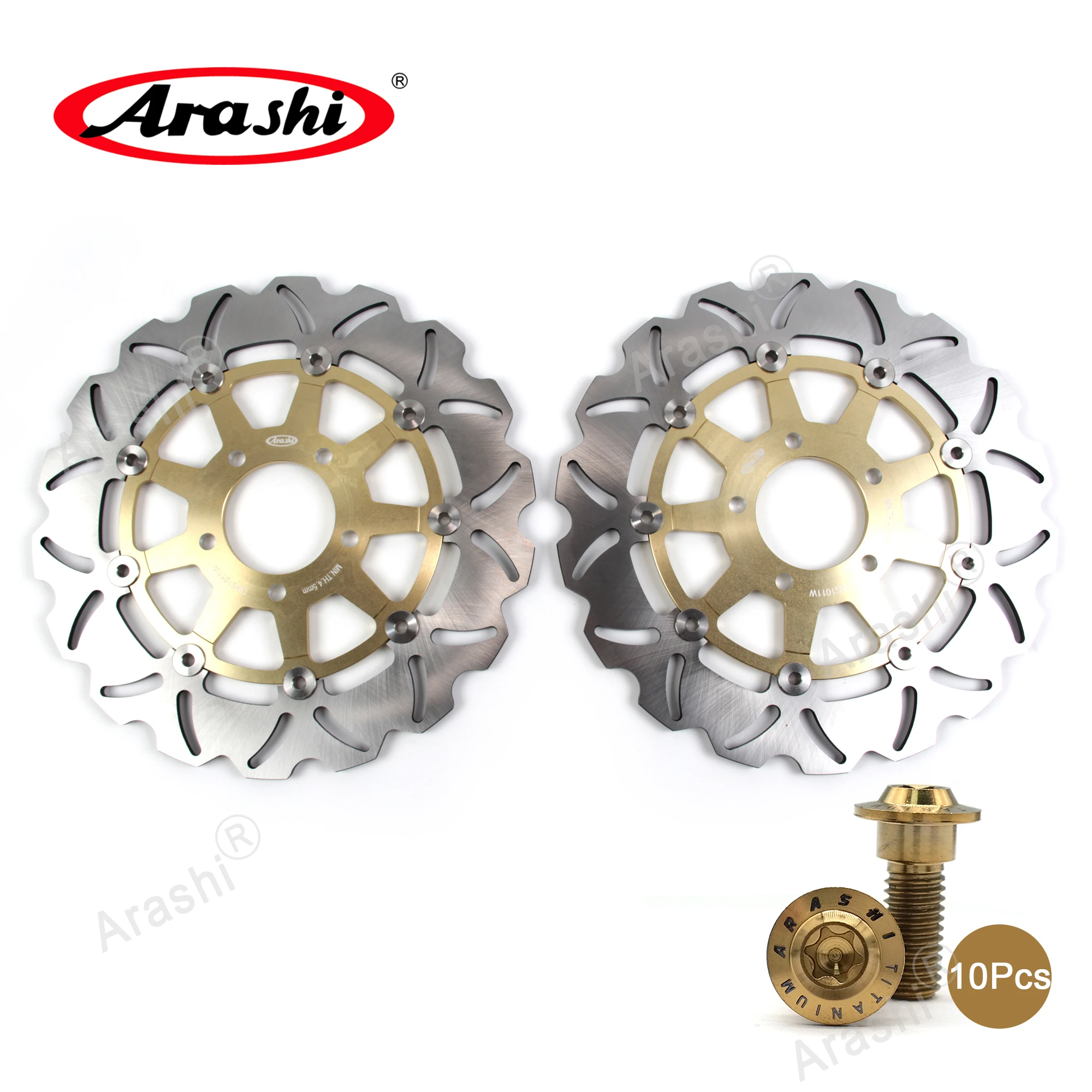 Arashi Per Suzuki Sv1000 2003-2007 Rotori Freno Anteriore Cnc Disco Freno Sv Svs 1000 2003 2004 2005 2006 2007 Svs1000 Sv-1000