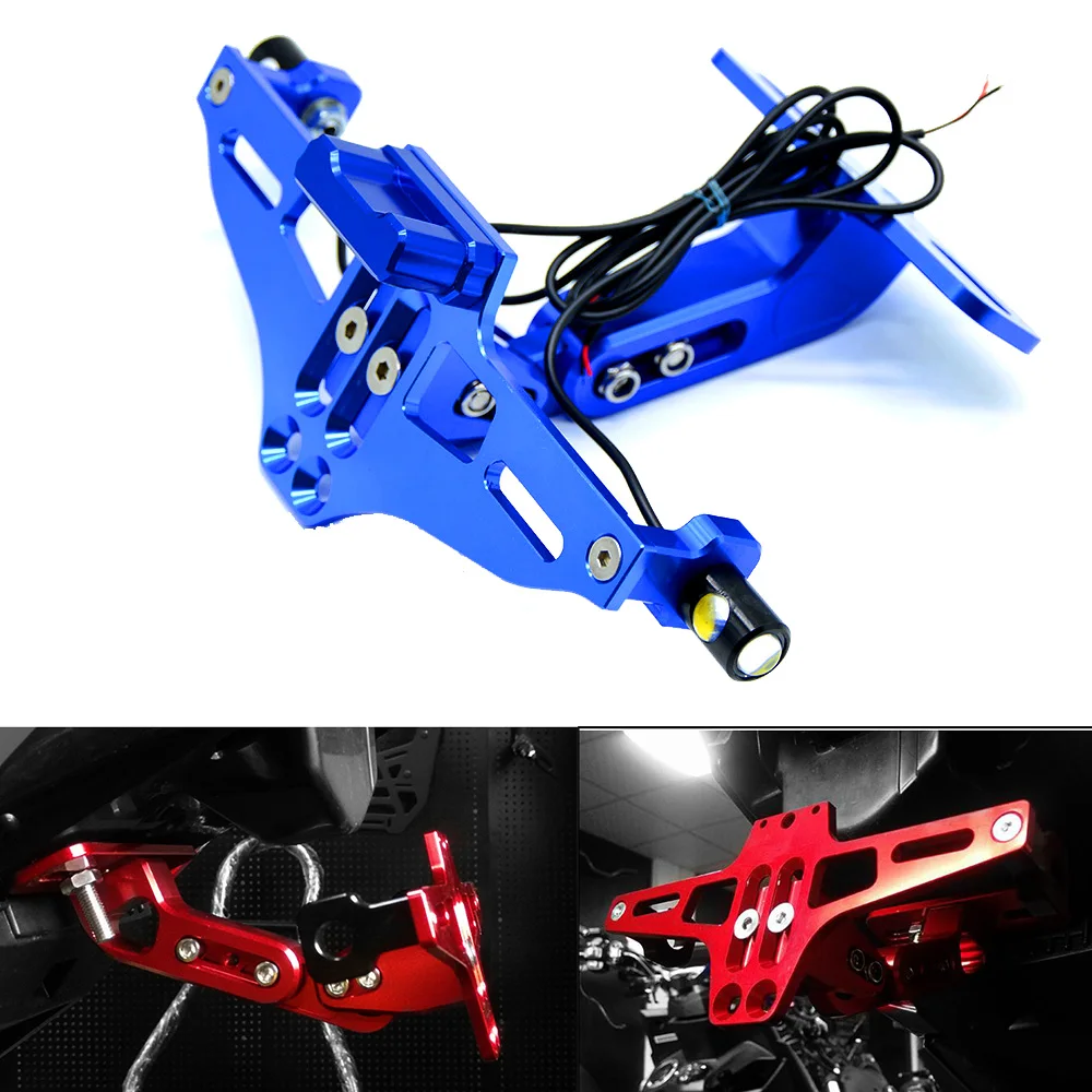 Per Suzuki Sv650 Sv1000 Sv 650 1000 2017 2018 2019 Moto Regolabile Angolo Di Numero License Plate Frame Supporto Della Staffa