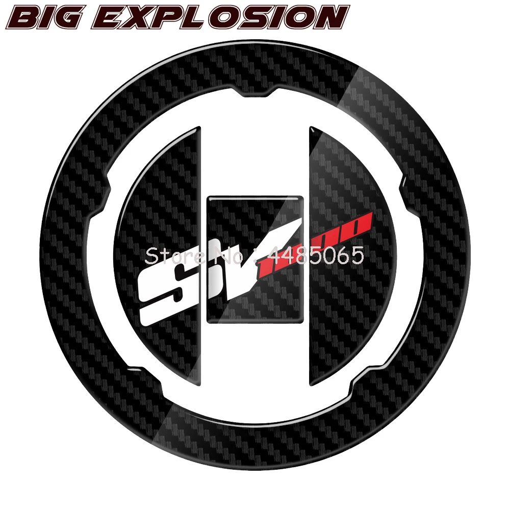Per Suzuki Sv1000 Sv1000S Sv 1000 S 1000 S 2003-2008 Moto 3D Carbon Fuel Gas Stopper Protector Decalcomanie Suzuki Sv1000 Decalcomanie